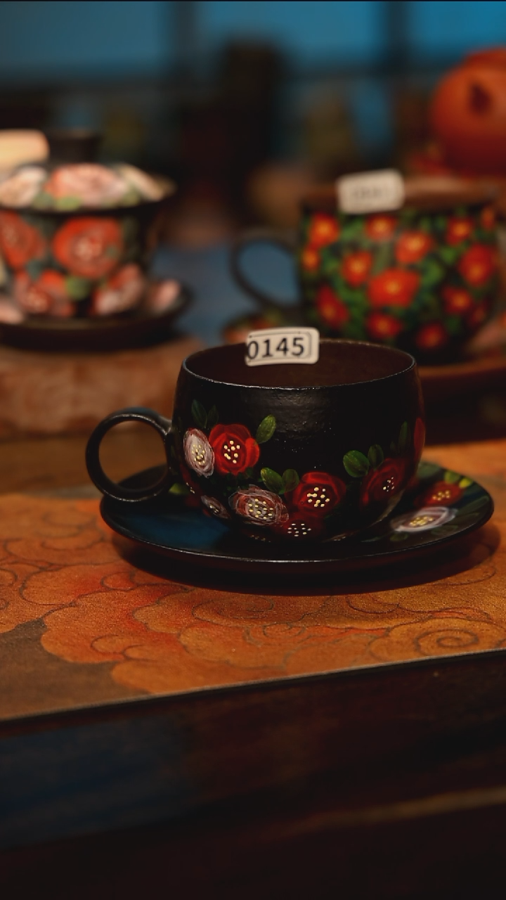 陶瓷景德镇高温釉下彩手工手绘款式@A0145@