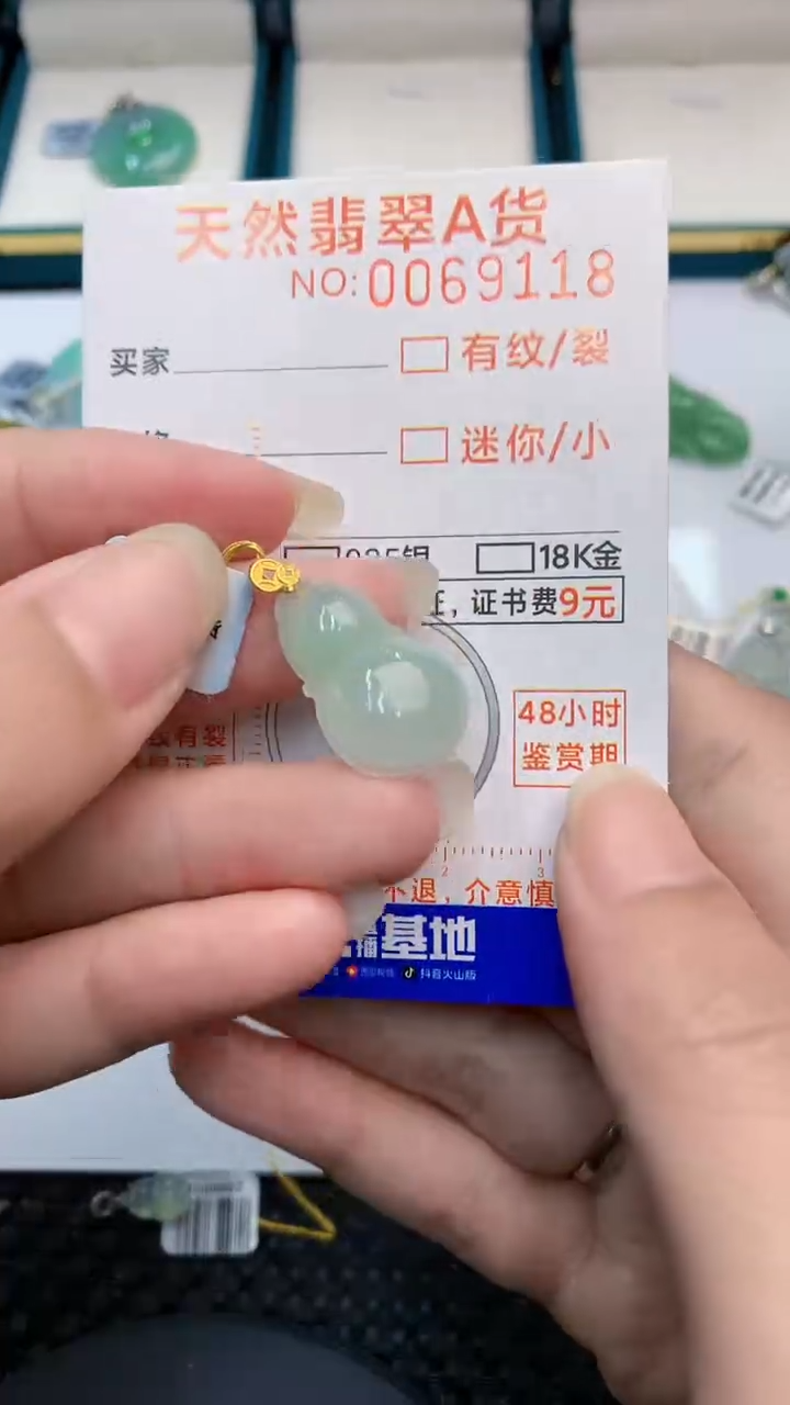 【闪购商品】翡翠颈饰18K金镶嵌            8