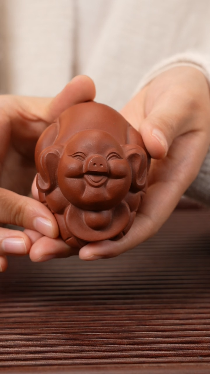 【闪购商品】紫砂茶宠元宝小猪