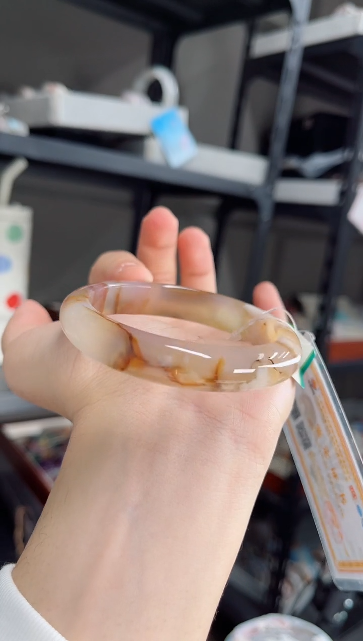 石英质玉未镶嵌手镯58圈口（赠送镯心）3572387