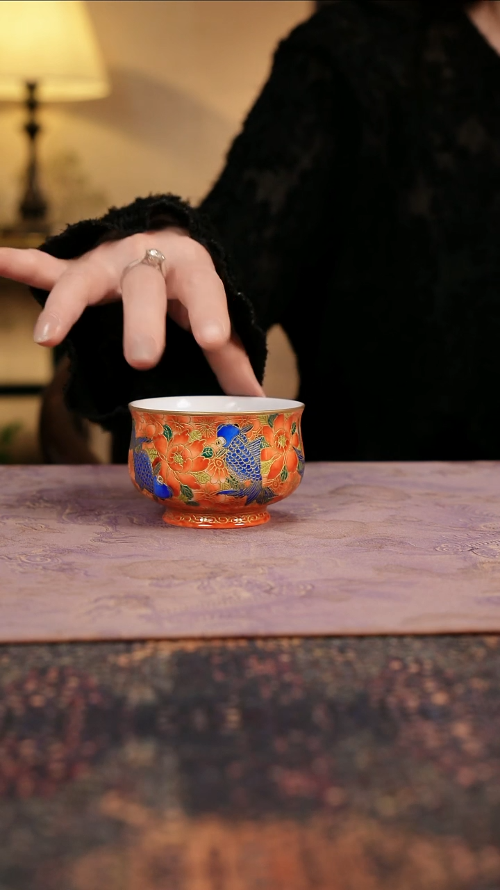 杯景德镇陶瓷杯碗柴烧多人