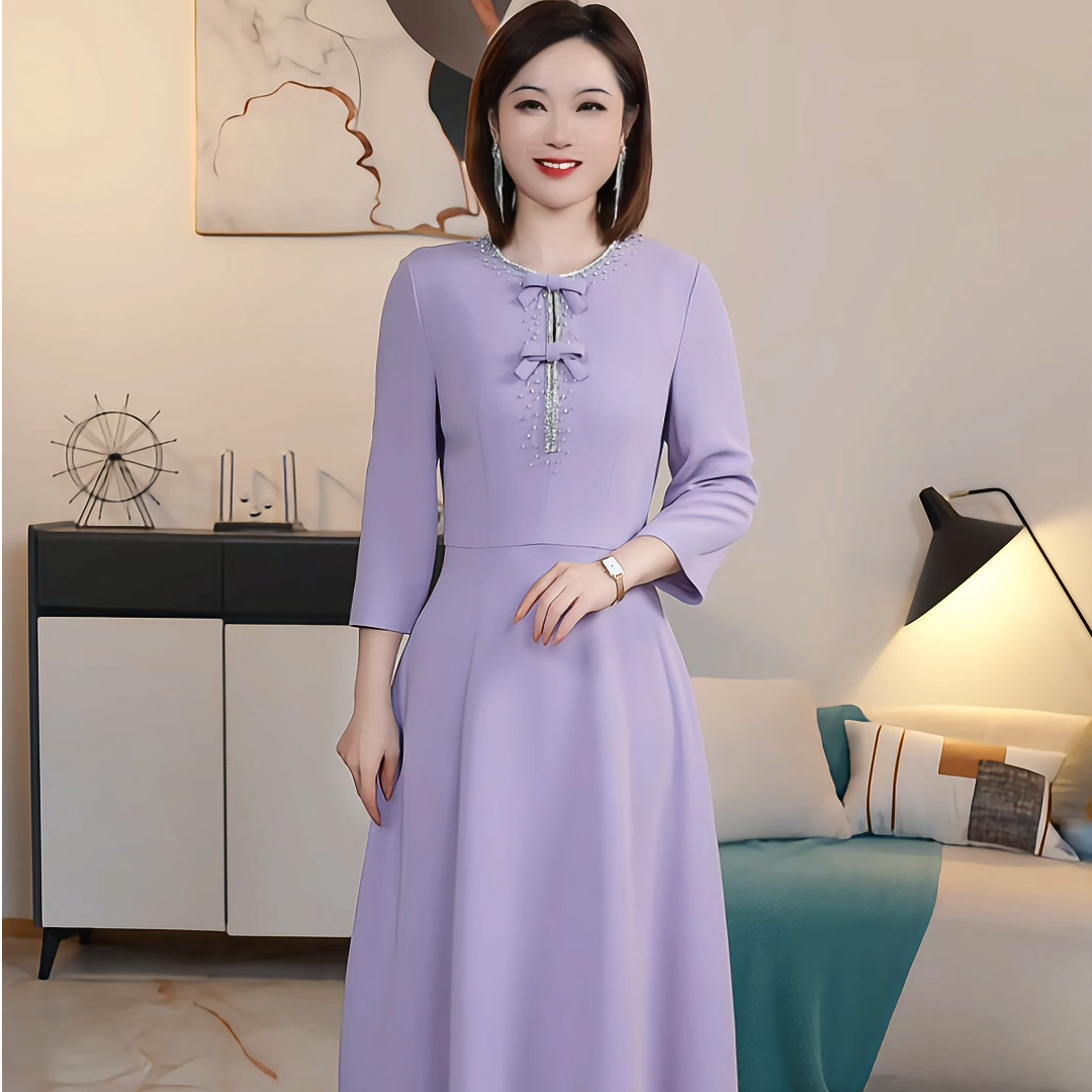 【撤柜清仓】J高端大码原创遮肉显瘦连衣裙 J88