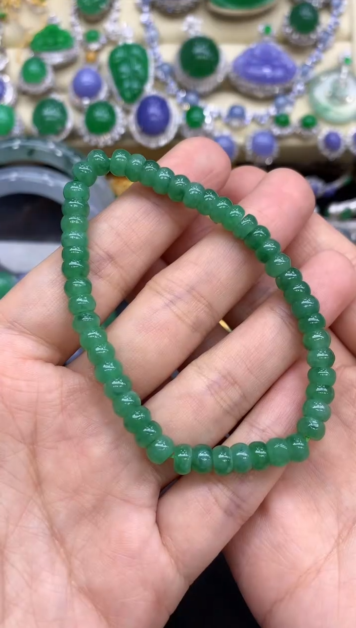 未镶嵌手串翡翠266-中国好珍宝