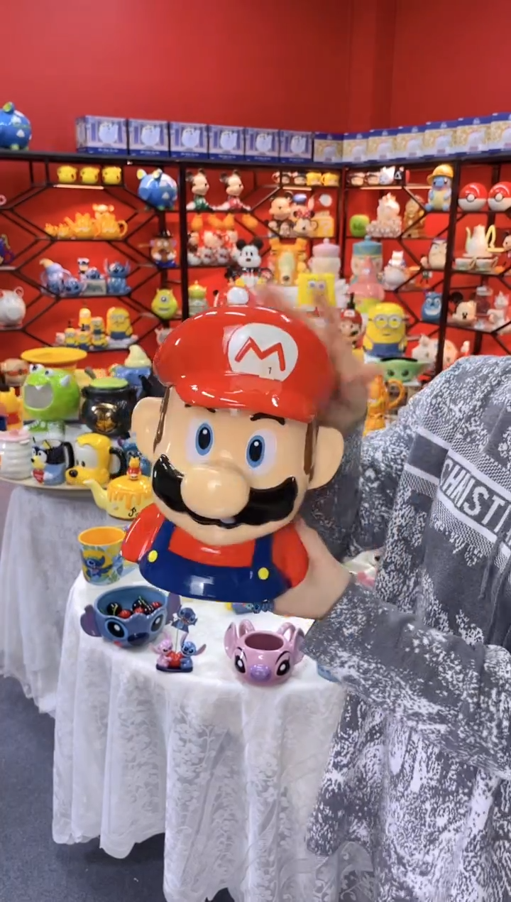 【闪购商品】.@@马里奥饼干罐陶瓷