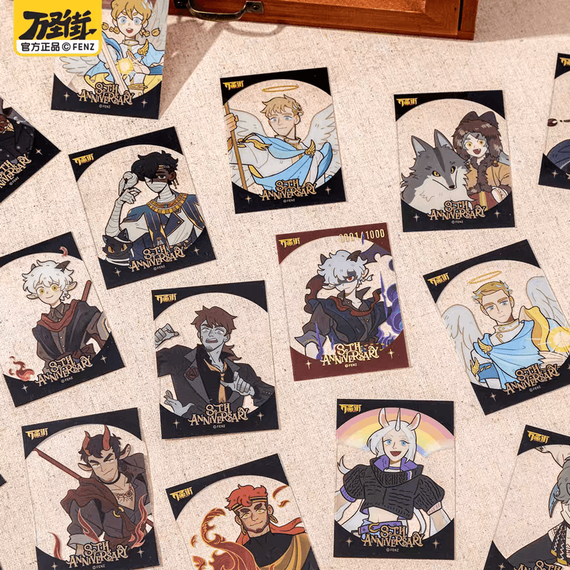 非人哉《万圣街八周年系列》透卡盲盒拍立得套装pet收藏卡牌