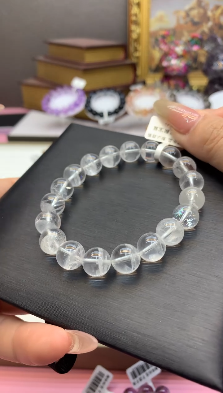 【闪购商品】水晶手串未镶嵌11+白幽灵千层聚宝盆  颜色以实物为主