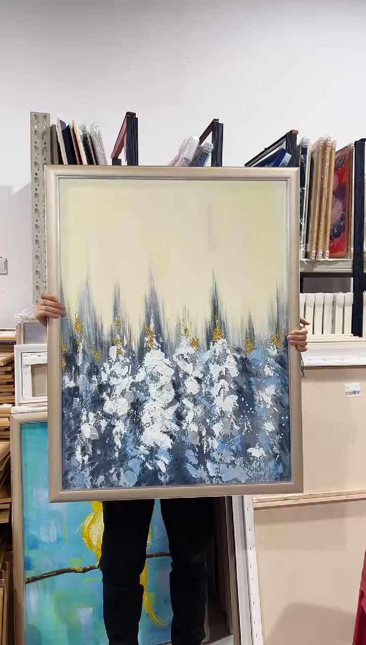 【闪购商品】油画18号 60*80 雪松-手绘油画