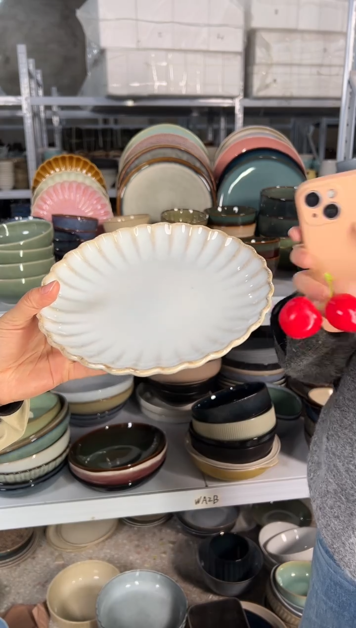 陶瓷外贸尾货瑕疵满20包邮X小盘