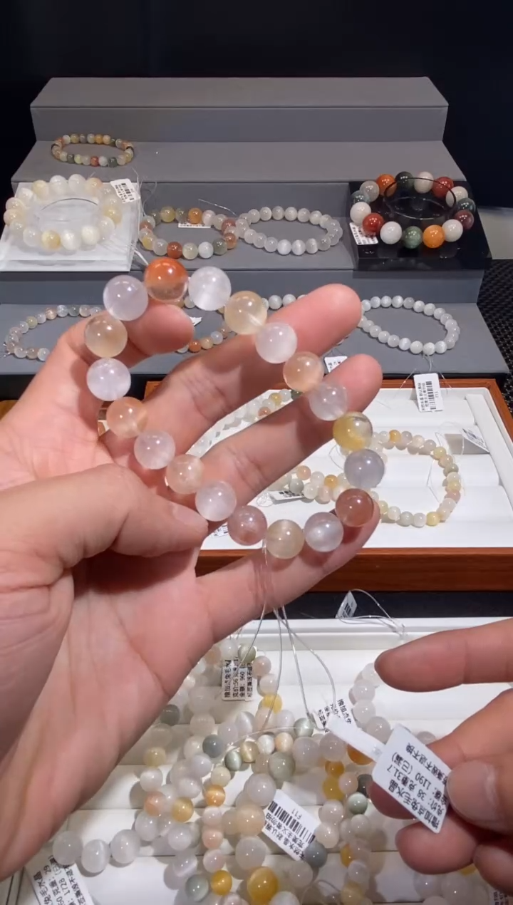 未镶嵌手串水晶10号链接 卡10咪+