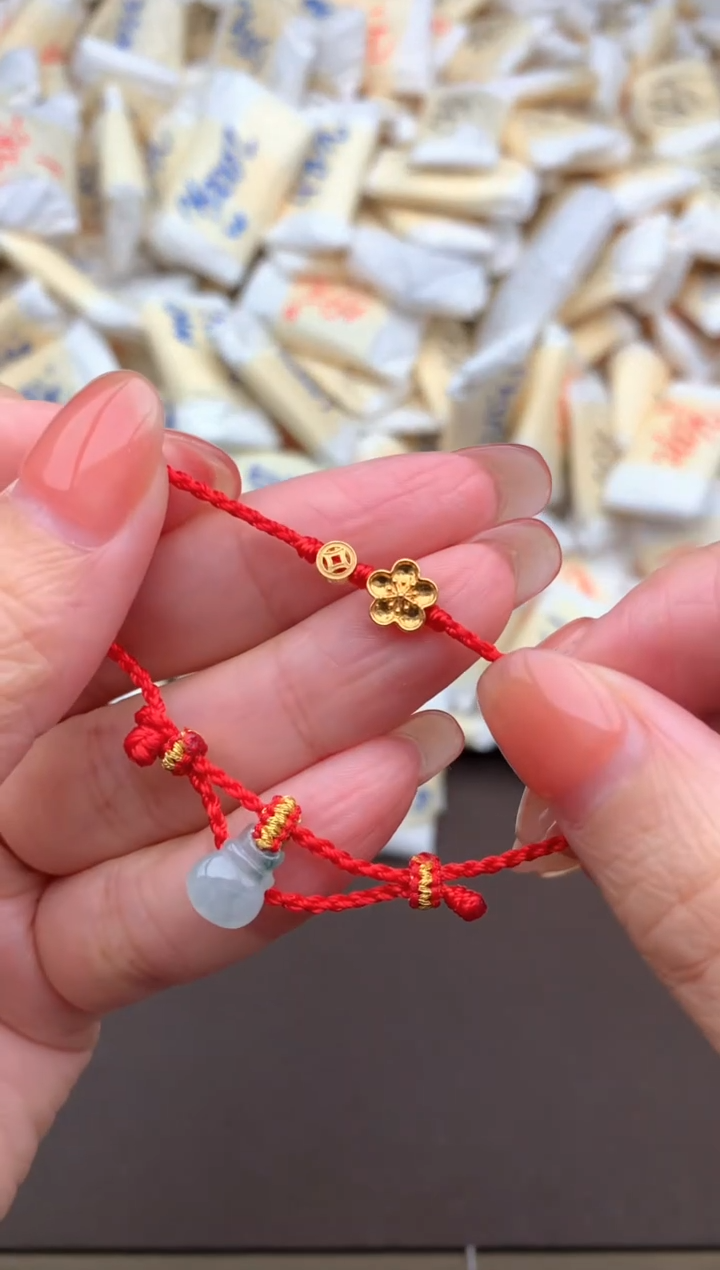 【闪购商品】翡翠挂件18K金镶嵌一