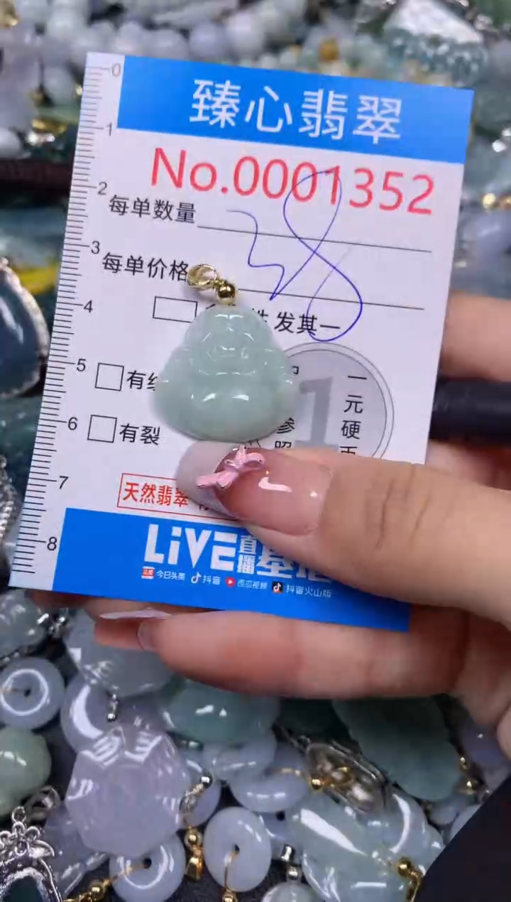【闪购商品】翡翠颈饰未镶嵌含绳0001352