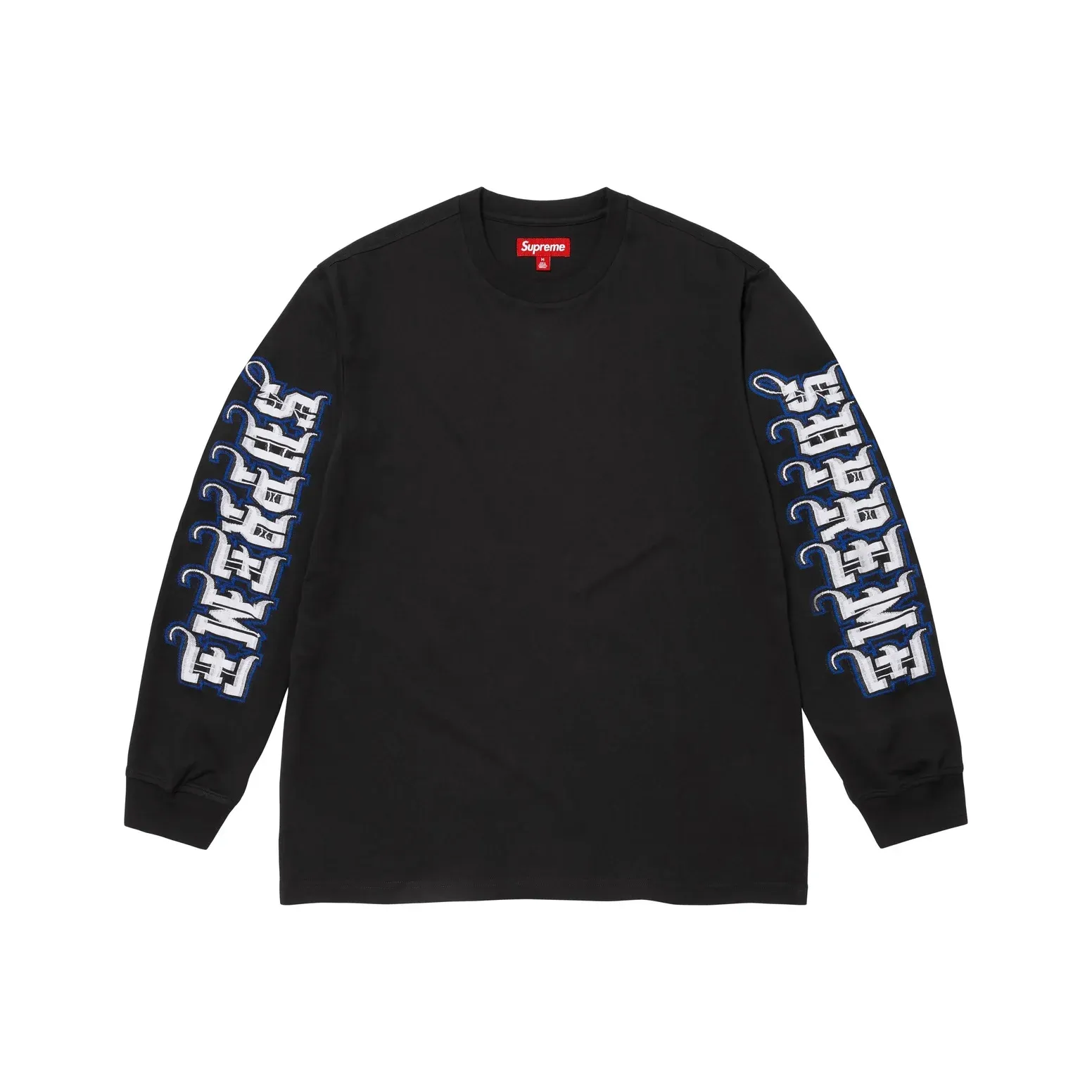 Supreme FW25 Intarsia Sleeve L/S Top 嵌花针织长袖T恤男女同款