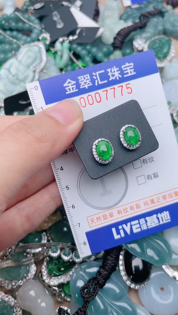 翡翠未镶嵌颈饰7775.......1