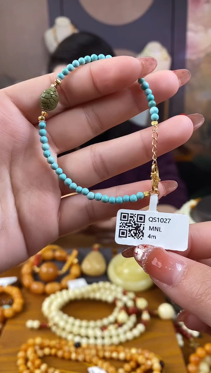 【闪购商品】绿松石手链未镶嵌QS1027绿松石