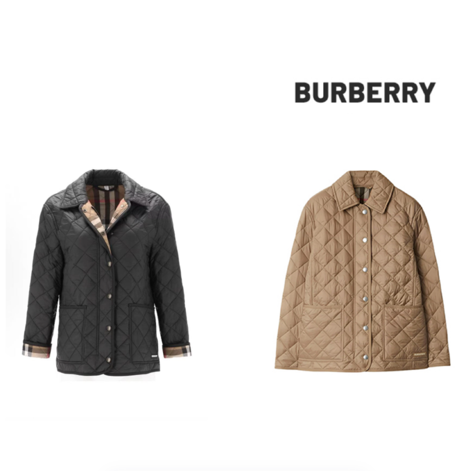 BURBERRY/博柏利翻领拉链长袖棉服 fz