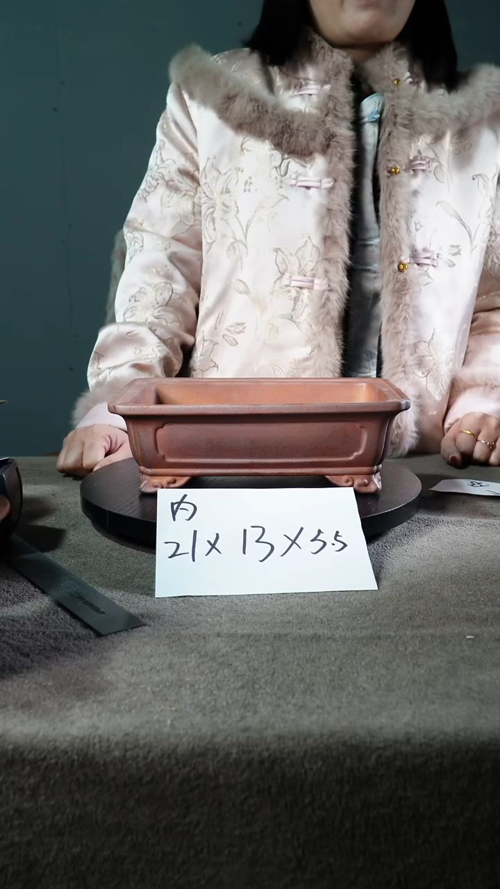 宜兴紫砂小花盆盆