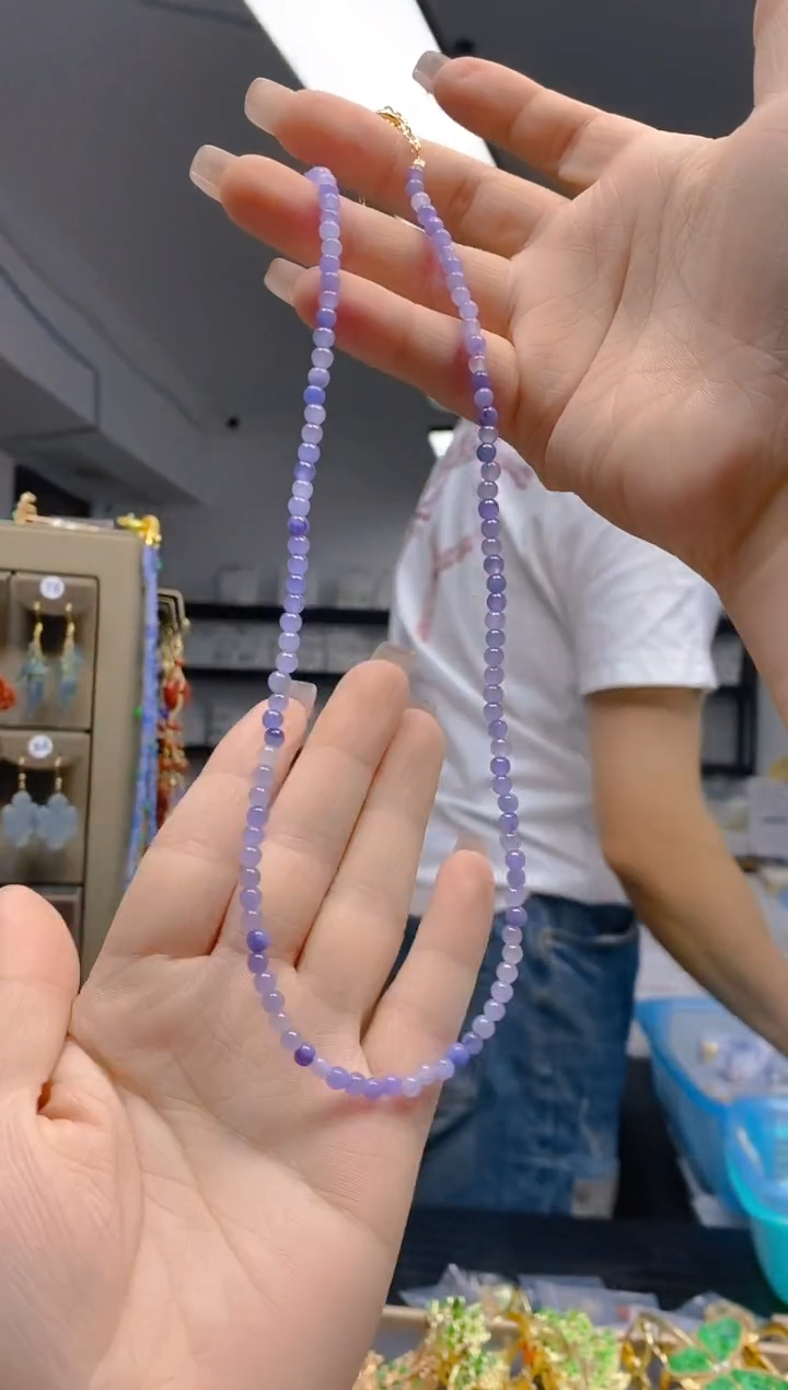 【闪购商品】翡翠耳饰合金259翡翠锁骨链