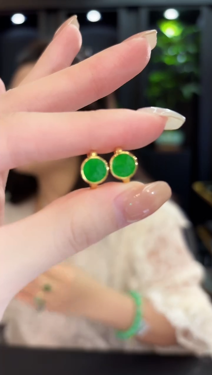 未镶嵌翡翠耳饰268缅料A货/多样性发货/一件