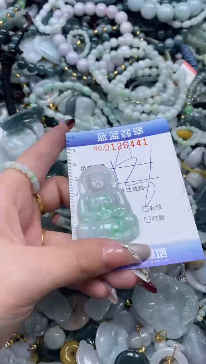 【闪购商品】翡翠颈饰未镶嵌闪购0126441多样性发其一