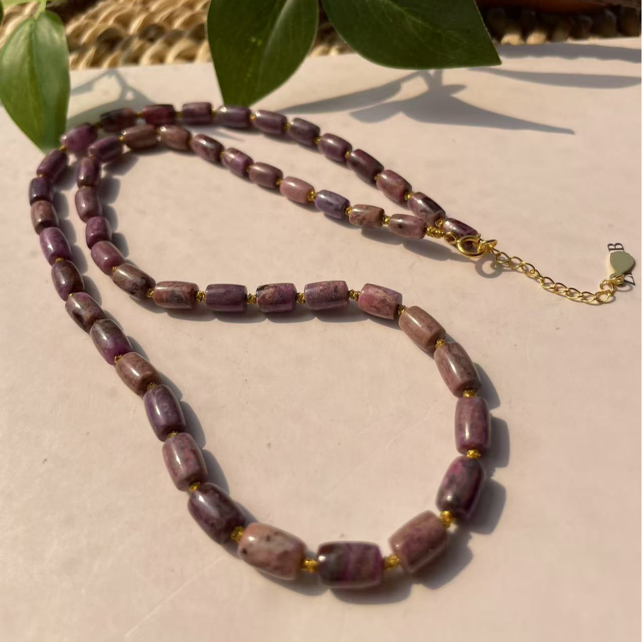 舒俱来樱花粉桶珠/s925/45cm（非雾）AZB5049