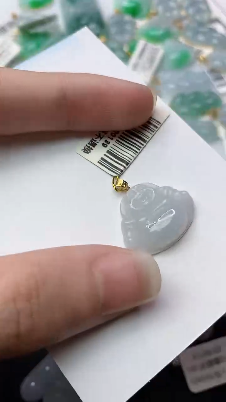 【闪购商品】翡翠颈饰18K金镶嵌71........