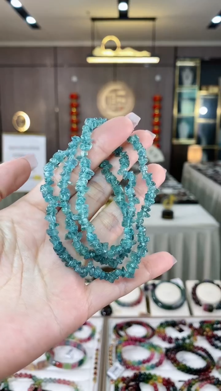 【闪购商品】碧玺随型三圈手串未镶嵌（多样性发一条）hon