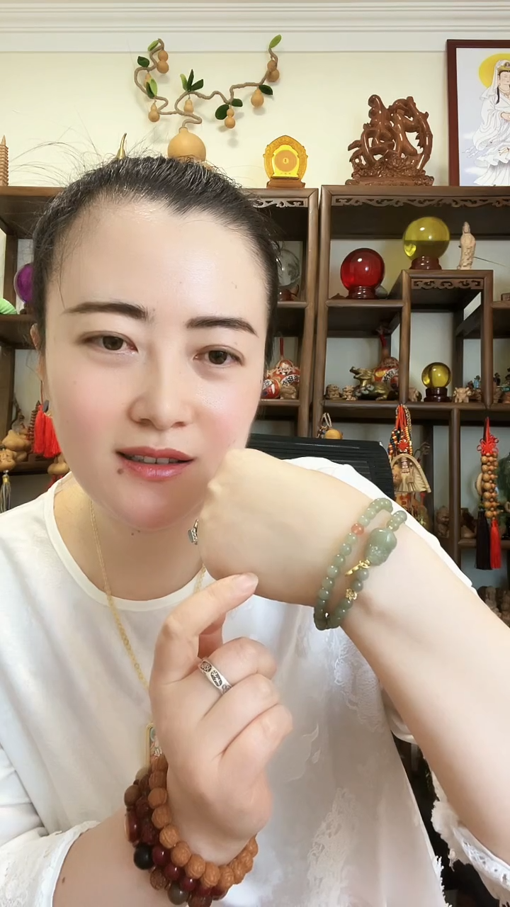 绿色两圈貔貅手链 