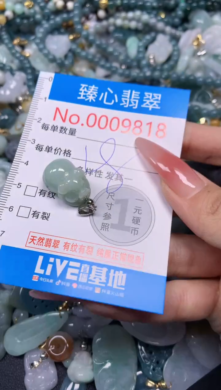【闪购商品】翡翠颈饰未镶嵌含绳00098188
