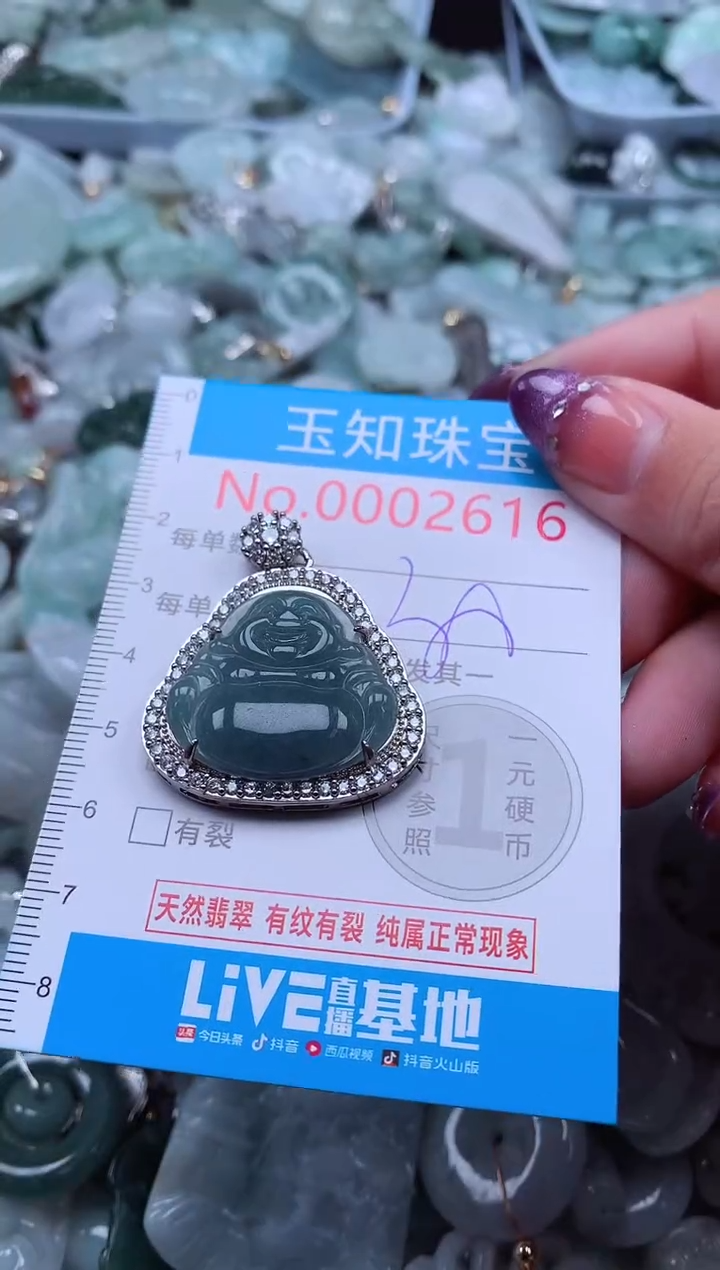 翡翠未镶嵌吊坠(不含链)2616