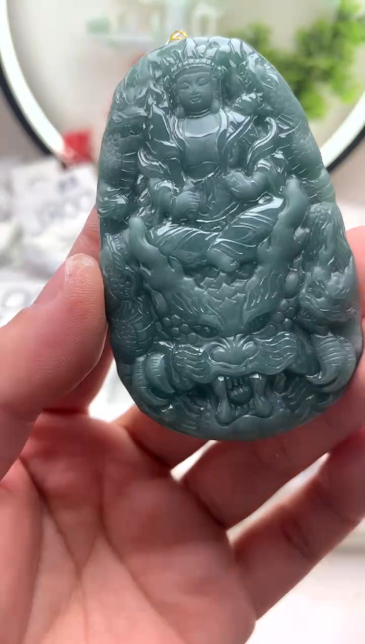 【闪购商品】翡翠颈饰未镶嵌虚空藏