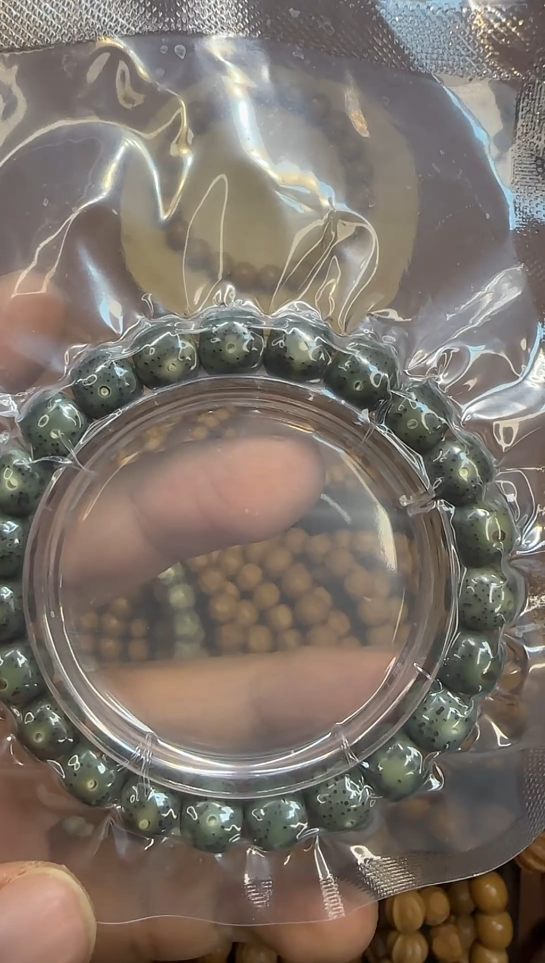 手串星月菩提湖*啰福利款绿幽灵手串