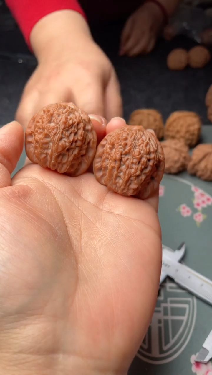 把件文玩核桃w296   血麒麟 37尺