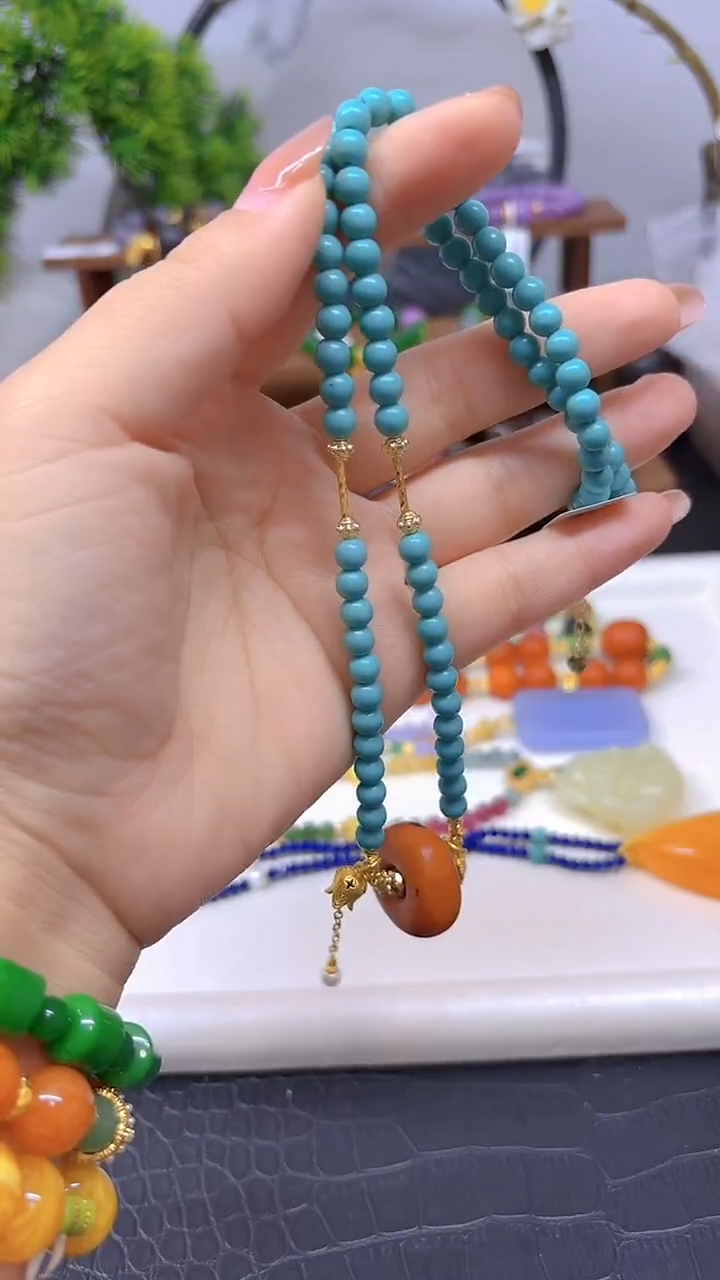 蜜蜡颈饰未镶嵌X788