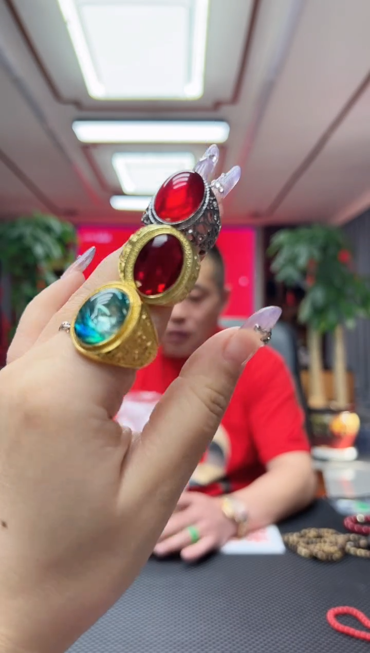 【闪购商品】碧玺戒指未镶嵌随机发/不备注