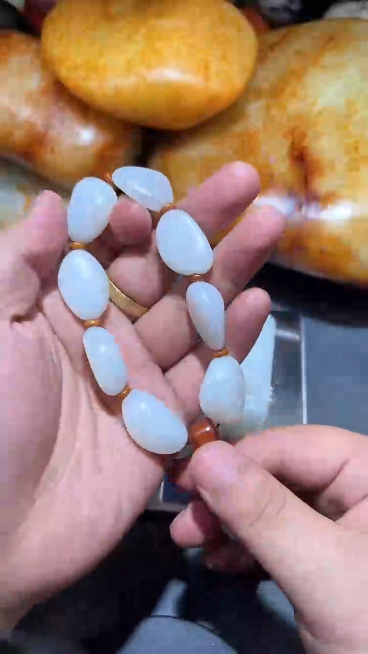 【闪购商品】和田玉手串未镶嵌YL-LL-1.21-69多样性发货