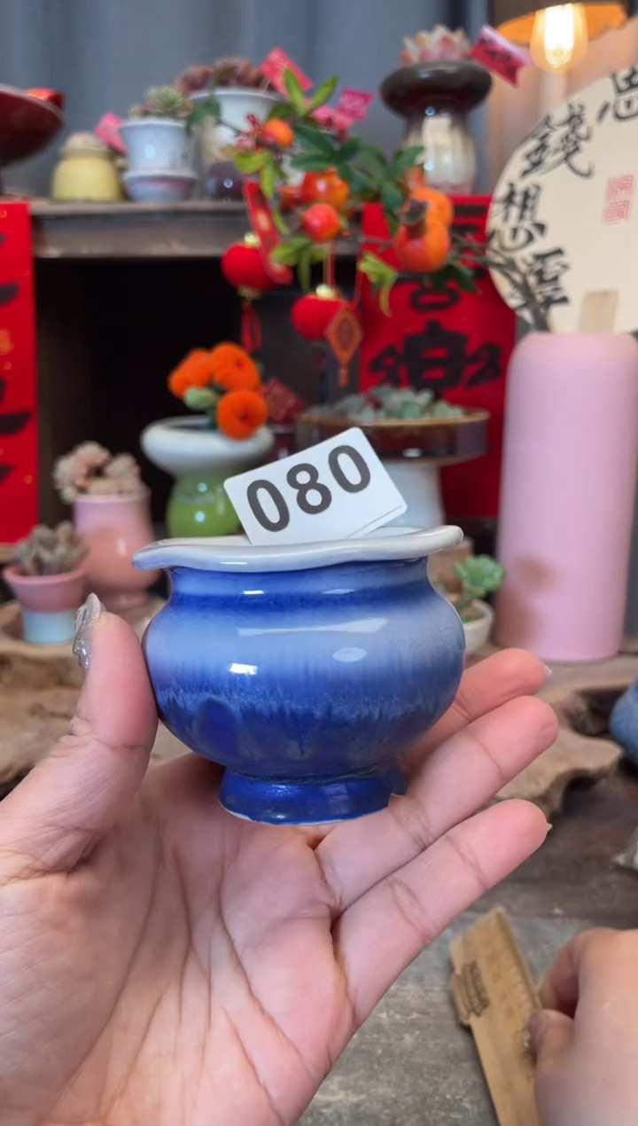 【闪购商品】摆件080知木小芳花盆