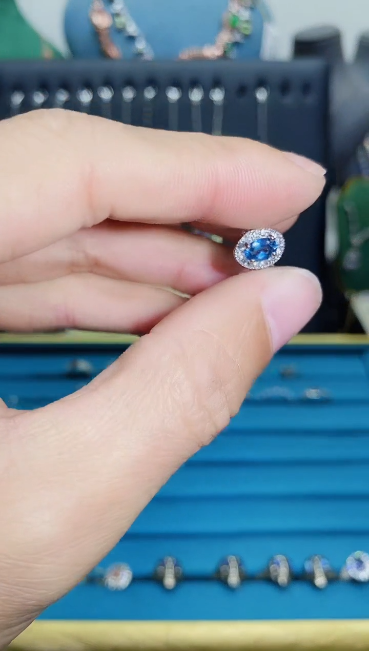 【闪购商品】托帕石戒指银S925镶嵌1121