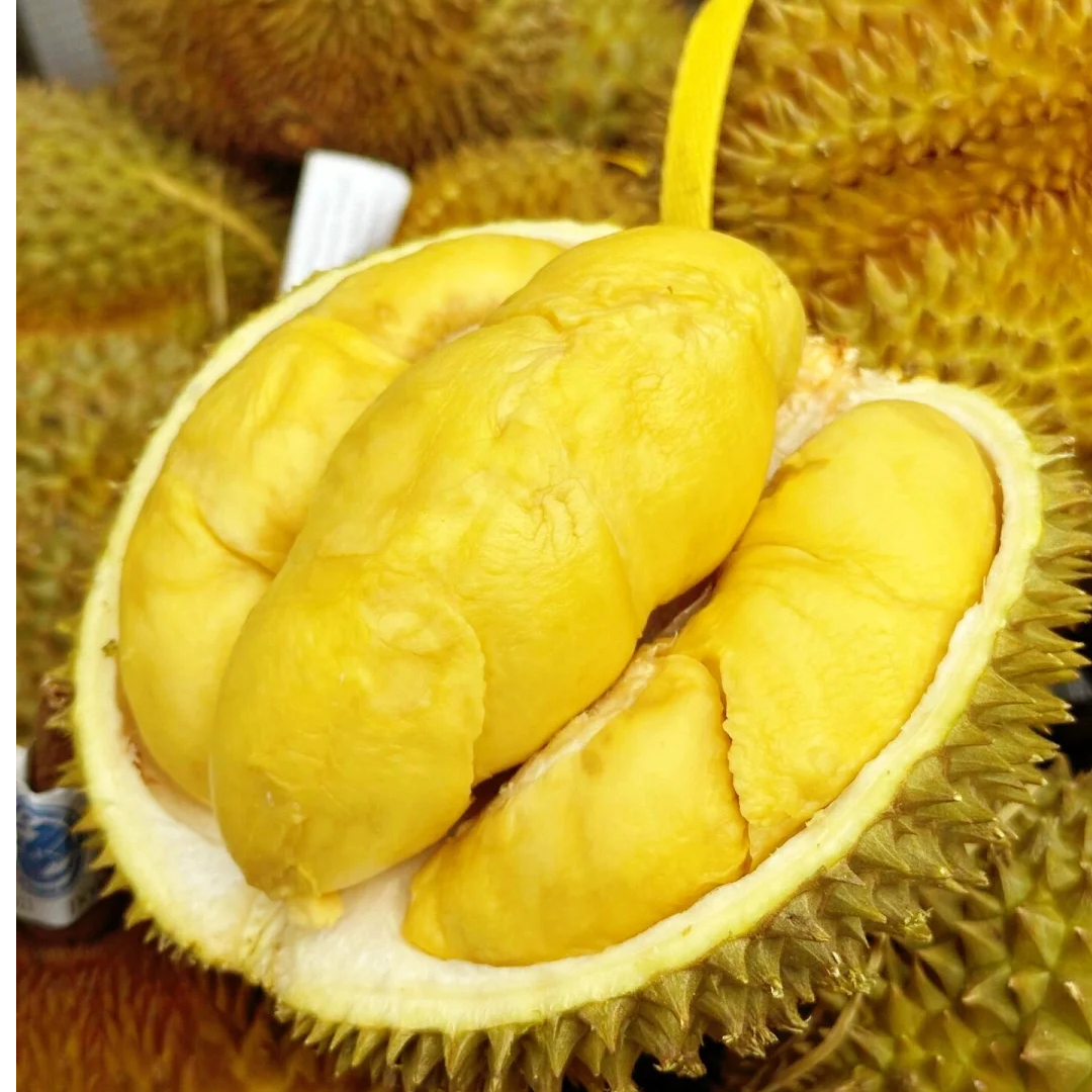 2.【配送到家】新鲜金枕榴莲 整果售卖一物一拍单果3-8斤皮薄核小，现场开果配送到家金枕泰国