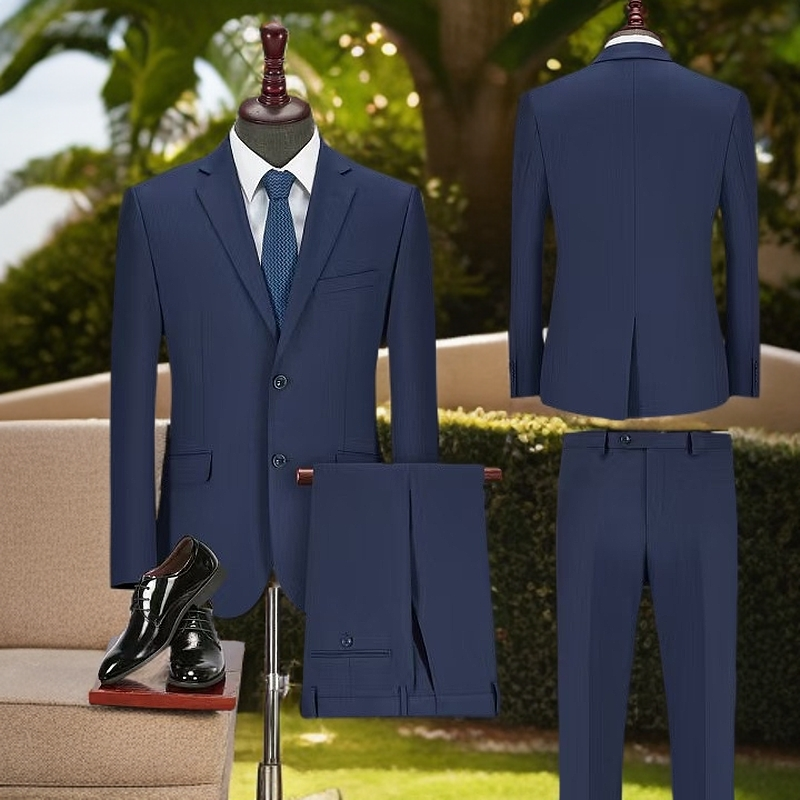 来图定制量体裁衣西装裤西服大码套装修身休闲新郎结婚礼春秋伴郎