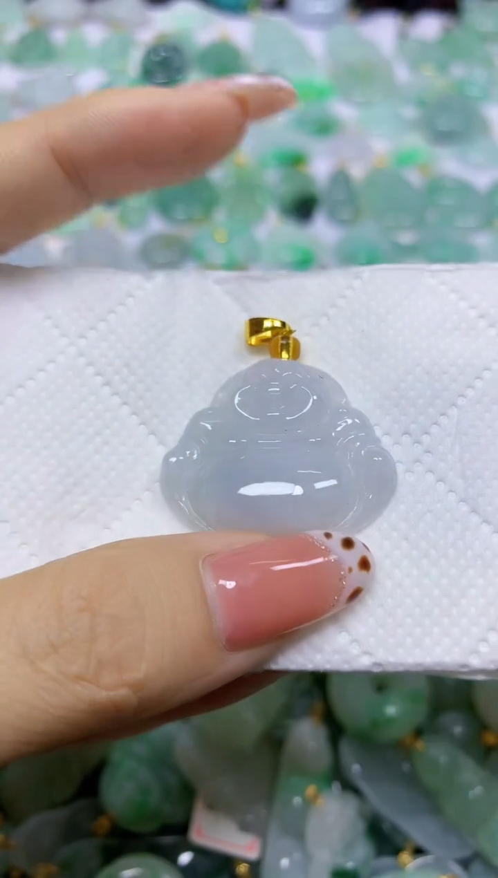 颈饰未镶嵌翡翠天然翡翠A货