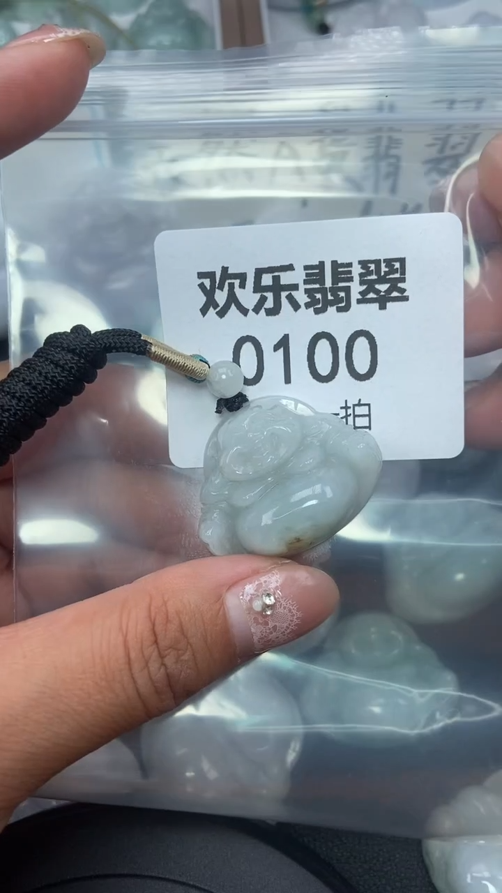 颈饰未镶嵌翡翠缅甸天然翡翠0100