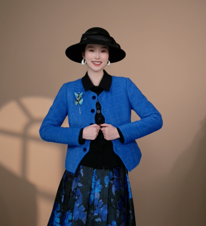 小井定制私服【】新款玉米粒防水貂赫本夹棉外套J25W718