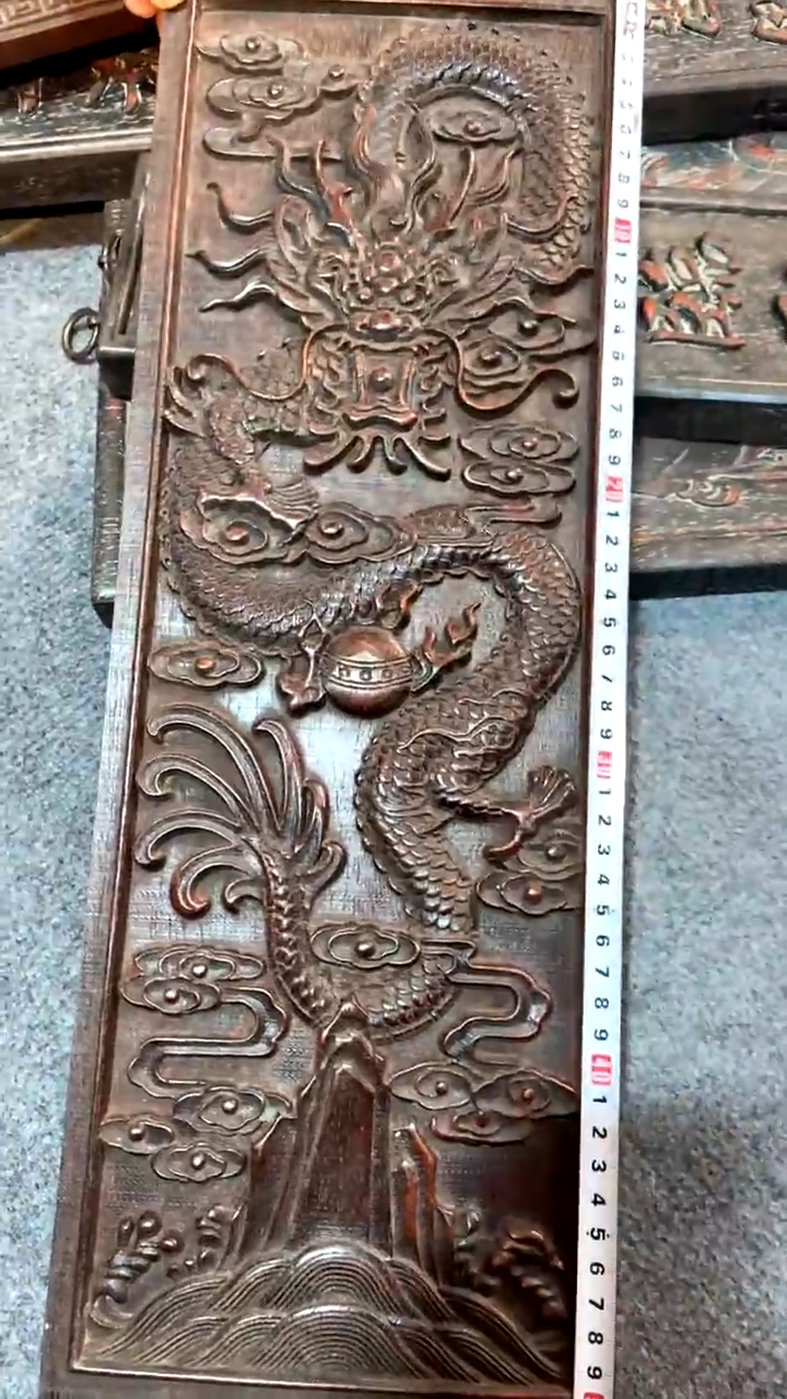 【闪购商品】木A紫檀雕刻板一物一拍以直播间为准