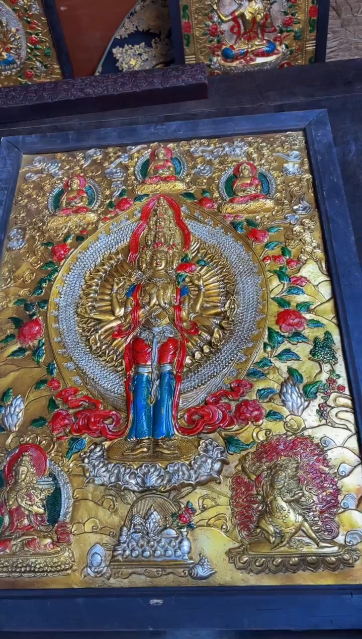 装裱画精品手绘唐卡链接--A