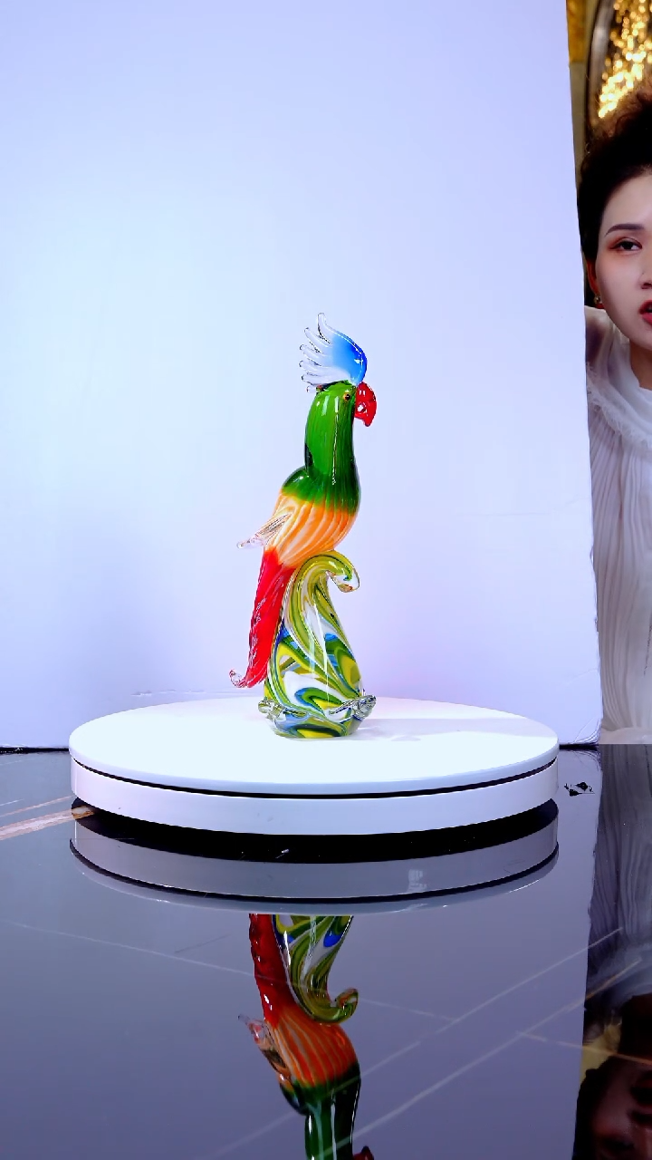 琉璃摆件WG0402鹦鹉鸟摆件