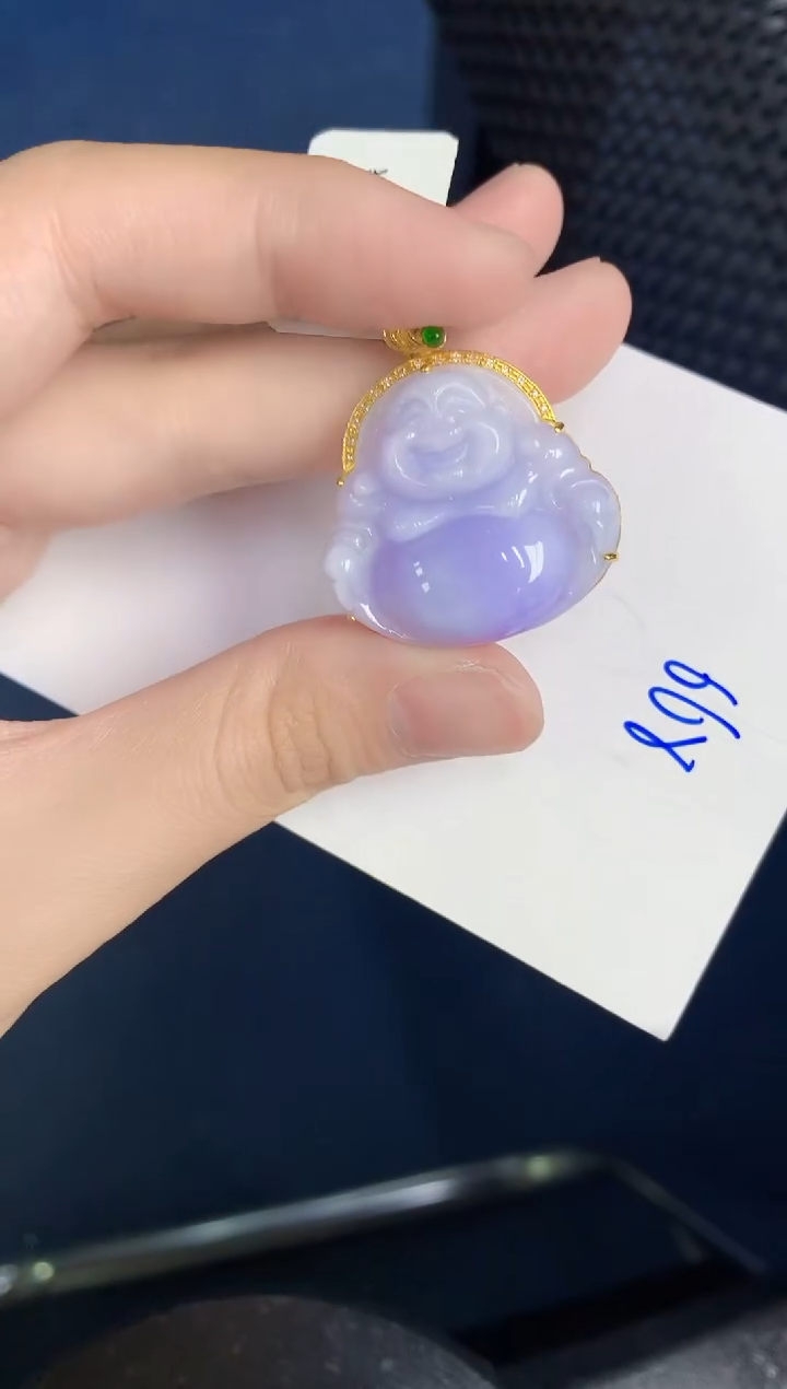 【闪购商品】翡翠颈饰18K金镶嵌000000000