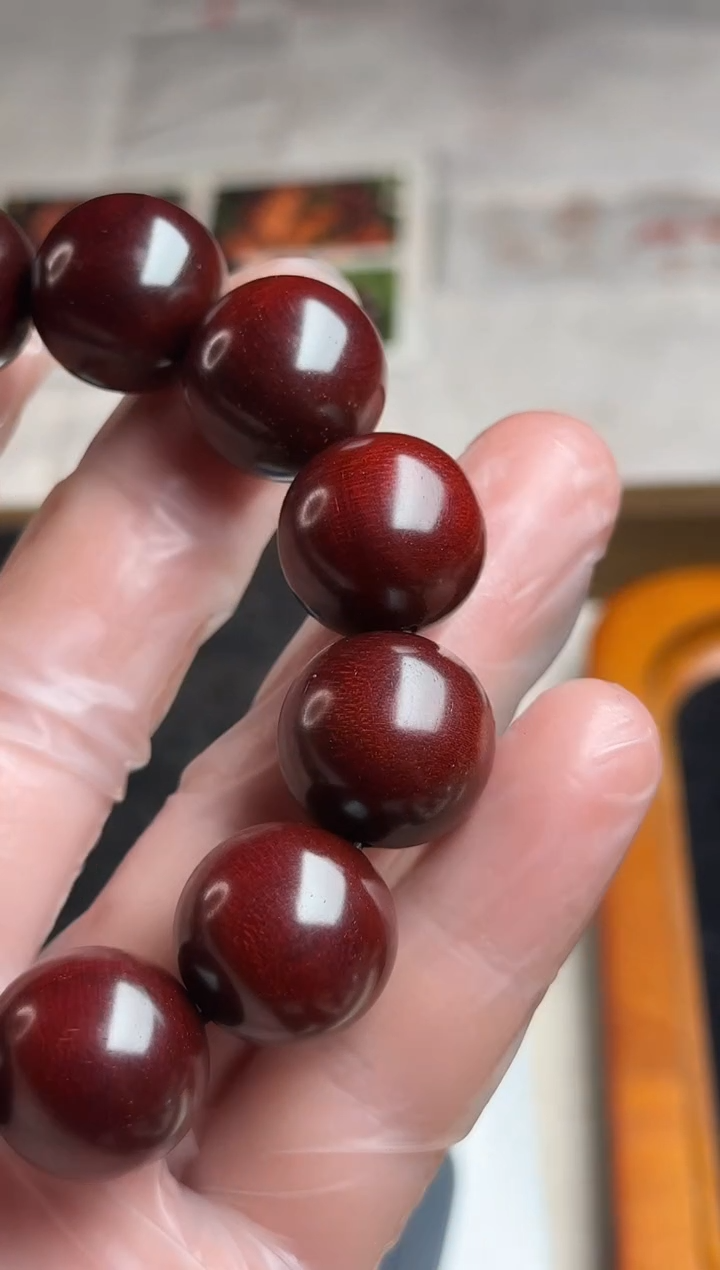 手串/手链小叶紫檀亮印度小叶紫檀帝王泥龙鳞1.8 无胶无蜡