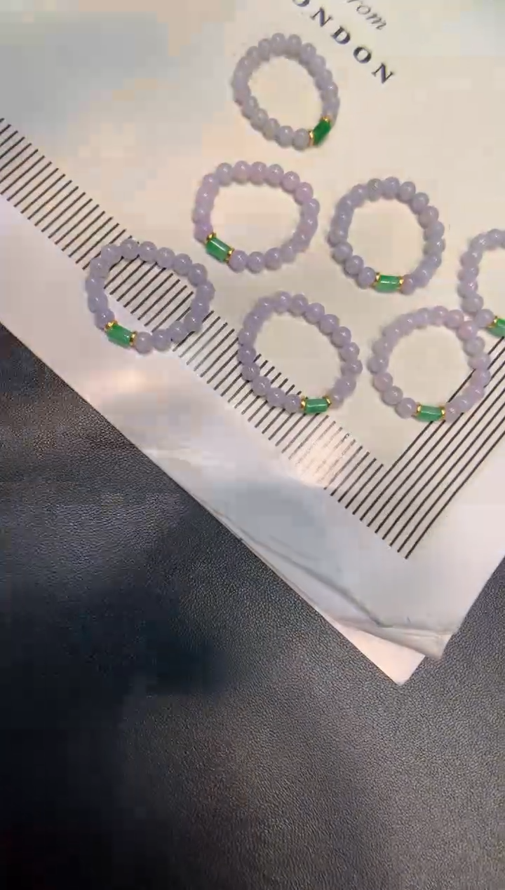 银S925镶嵌戒圈翡翠戒圈 多样性发一件