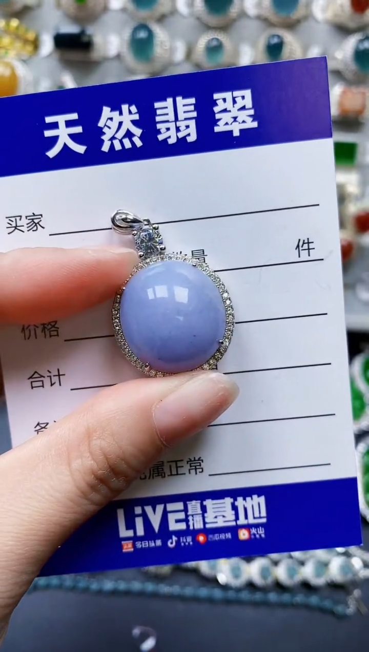 【闪购商品】翡翠银S925镶嵌颈饰0509