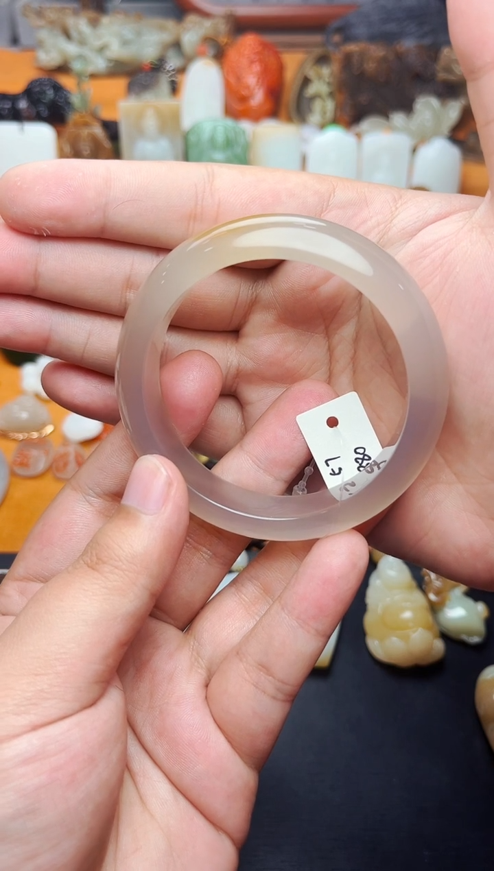 【闪购商品】玛瑙/玉髓手镯未镶嵌57圈口01